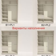 Шкаф-купе 1400 серии SOFT D6+D4+B2+PL2 (2 ящика+1штанга+1 полка) профиль «Капучино» в Сысерти - sysert.mebel24.online | фото 7