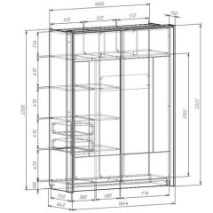 Шкаф-купе 1600 с плитой 22 мм ЛИБЕРТИ в Сысерти - sysert.mebel24.online | фото 4