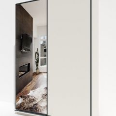 Шкаф-купе 1600 серии SOFT D1+D3+B2+PL1 (2 ящика+1штанга) профиль «Графит» в Сысерти - sysert.mebel24.online | фото 2