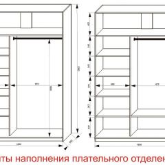 Шкаф-купе 1600 серии SOFT D6+D4+B2+PL2 (2 ящика+1штанга+1 полка) профиль «Капучино» в Сысерти - sysert.mebel24.online | фото 8