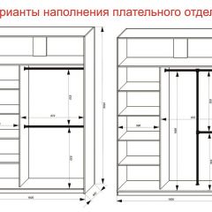 Шкаф-купе 1600 серии SOFT D6+D6+B2+PL3 (2 ящика+2штанги) профиль «Капучино» в Сысерти - sysert.mebel24.online | фото 7