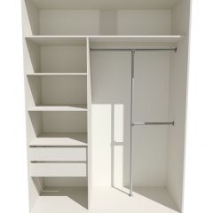 Шкаф-купе 1600 серии SOFT D8+D2+B2+PL4 (2 ящика+F обр.штанга) профиль «Капучино» в Сысерти - sysert.mebel24.online | фото 3