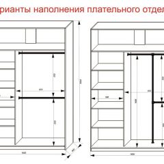 Шкаф-купе 1600 серии SOFT D8+D2+B2+PL4 (2 ящика+F обр.штанга) профиль «Капучино» в Сысерти - sysert.mebel24.online | фото 9