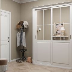 Шкаф-купе 1700 серии NEW CLASSIC K4+K4+B2+PL4 (2 ящика+F обр. штанга) профиль «Капучино» в Сысерти - sysert.mebel24.online | фото