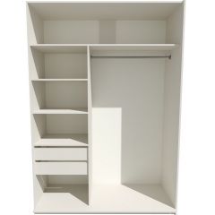 Шкаф-купе 1800 серии SOFT D1+D3+B2+PL1 (2 ящика+1штанга) профиль «Графит» в Сысерти - sysert.mebel24.online | фото 2