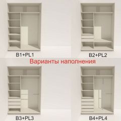 Шкаф-купе 1800 серии SOFT D1+D3+B2+PL1 (2 ящика+1штанга) профиль «Графит» в Сысерти - sysert.mebel24.online | фото 5