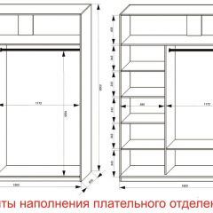 Шкаф-купе 1800 серии SOFT D6+D4+B2+PL2 (2 ящика+1штанга+1 полка) профиль «Капучино» в Сысерти - sysert.mebel24.online | фото 8
