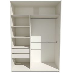 Шкаф-купе 1800 серии SOFT D6+D6+B2+PL3 (2 ящика+2штанги) профиль «Капучино» в Сысерти - sysert.mebel24.online | фото 2