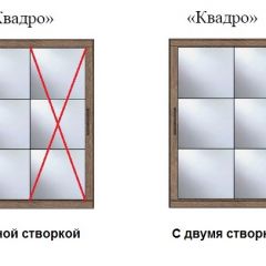 Шкаф-купе №19 Серия 3 Квадро (2000) Ясень Анкор светлый в Сысерти - sysert.mebel24.online | фото 3