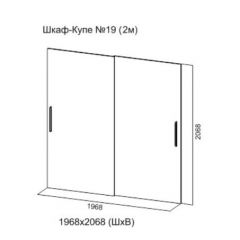 Шкаф-купе №19 Серия 3 Квадро (2000) Ясень Анкор светлый в Сысерти - sysert.mebel24.online | фото 5