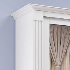 Шкаф-купе 2150 серии NEW CLASSIC K1+K1+K1+B22+PL4 (по 2 ящика лев/прав+F обр.штанга) профиль «Капучино» в Сысерти - sysert.mebel24.online | фото 4