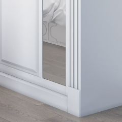 Шкаф-купе 2150 серии NEW CLASSIC K6Z+K1+K6+B22+PL2(по 2 ящика лев/прав+1 штанга+1 полка) профиль «Капучино» в Сысерти - sysert.mebel24.online | фото 5