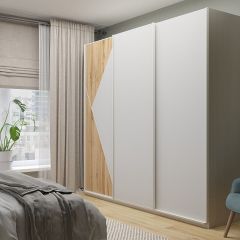 Шкаф-купе 2400 серии SOFT D7+D3+D3+B22+PL4 (по 2 ящика лев/прав+2штанги) профиль «Капучино» в Сысерти - sysert.mebel24.online | фото