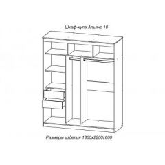 АЛЬЯНС 18 Шкаф-купе + комплект зеркал №4 в Сысерти - sysert.mebel24.online | фото 3