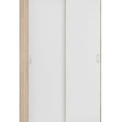 Шкаф-купе Бассо 1.0 (Дуб Сонома/Белый) 2 двери ЛДСП в Сысерти - sysert.mebel24.online | фото