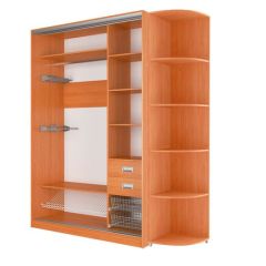 Шкаф-купе Элвис 1500 вариант 3 (ЛДСП/Зеркало) в Сысерти - sysert.mebel24.online | фото 2