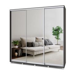 МАРТИН Шкаф-купе с зеркалами Венге (2200*450) М423 в Сысерти - sysert.mebel24.online | фото