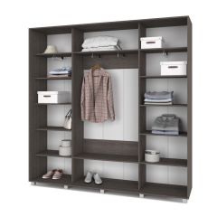 МАРТИН Шкаф-купе с зеркалом Анкор темный (2200*450) М422 в Сысерти - sysert.mebel24.online | фото 2