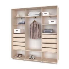 МАРТИН Шкаф-купе с зеркалом Млечный дуб (2200*450) М422 в Сысерти - sysert.mebel24.online | фото 4