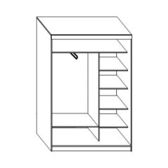 Шкаф-купе ПШ-1.10 Пегас (Венге/Дуб молочный) в Сысерти - sysert.mebel24.online | фото 2