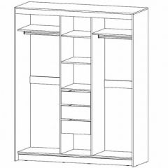 РИВЬЕРА Шкаф-купе 3х створчатый в Сысерти - sysert.mebel24.online | фото 2