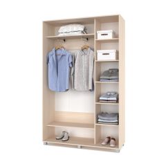 РОЛАНД Шкаф-купе Млечный дуб (450*1400) Р441 в Сысерти - sysert.mebel24.online | фото 3
