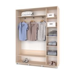 РОЛАНД Шкаф-купе Млечный дуб (450*1700) Р471 в Сысерти - sysert.mebel24.online | фото 3