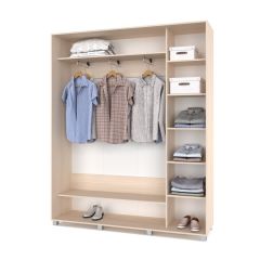 РОЛАНД Шкаф-купе Млечный дуб (450*1800) Р481 в Сысерти - sysert.mebel24.online | фото 2