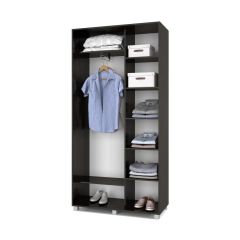 РОЛАНД Шкаф-купе с зеркалами Венге (450*1100) Р413 в Сысерти - sysert.mebel24.online | фото 3