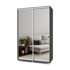 РОЛАНД Шкаф-купе с зеркалами Венге (450*1400) Р443 в Сысерти - sysert.mebel24.online | фото 2
