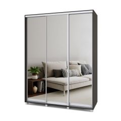 РОЛАНД Шкаф-купе с зеркалами Венге (450*1700) Р473 в Сысерти - sysert.mebel24.online | фото