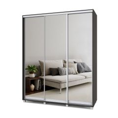РОЛАНД Шкаф-купе с зеркалами Венге (600*1800) Р683 в Сысерти - sysert.mebel24.online | фото