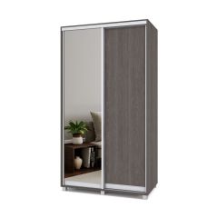 РОЛАНД Шкаф-купе с зеркалом Анкор темный (600*1200) Р622 в Сысерти - sysert.mebel24.online | фото