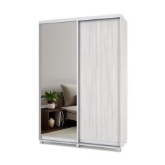 РОЛАНД Шкаф-купе с зеркалом Шимо светлый (450*1500) Р452 в Сысерти - sysert.mebel24.online | фото 2