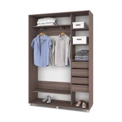 РОЛАНД Шкаф-купе с зеркалом Шимо темный (450*1000) Р402 в Сысерти - sysert.mebel24.online | фото 5