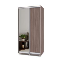 РОЛАНД Шкаф-купе с зеркалом Шимо темный (450*1100) Р412 в Сысерти - sysert.mebel24.online | фото 2