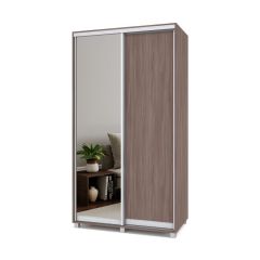 РОЛАНД Шкаф-купе с зеркалом Шимо темный (450*1200) Р422 в Сысерти - sysert.mebel24.online | фото 2