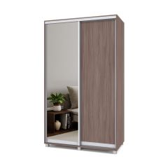РОЛАНД Шкаф-купе с зеркалом Шимо темный (450*1300) Р432 в Сысерти - sysert.mebel24.online | фото 2