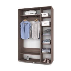 РОЛАНД Шкаф-купе с зеркалом Шимо темный (450*1400) Р442 в Сысерти - sysert.mebel24.online | фото 3