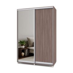 РОЛАНД Шкаф-купе с зеркалом Шимо темный (450*1500) Р452 в Сысерти - sysert.mebel24.online | фото 2