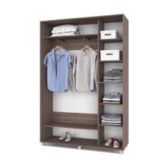 РОЛАНД Шкаф-купе с зеркалом Шимо темный (450*1500) Р452 в Сысерти - sysert.mebel24.online | фото 3