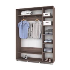 РОЛАНД Шкаф-купе с зеркалом Шимо темный (450*1600) Р462 в Сысерти - sysert.mebel24.online | фото 3