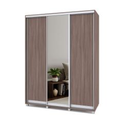 РОЛАНД Шкаф-купе с зеркалом Шимо темный (450*1700) Р472 в Сысерти - sysert.mebel24.online | фото