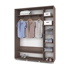 РОЛАНД Шкаф-купе с зеркалом Шимо темный (450*1700) Р472 в Сысерти - sysert.mebel24.online | фото 2