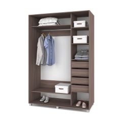 РОЛАНД Шкаф-купе с зеркалом Шимо темный (600*1300) Р632 в Сысерти - sysert.mebel24.online | фото 4