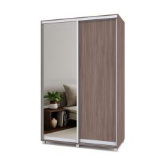 РОЛАНД Шкаф-купе с зеркалом Шимо темный (600*1400) Р642 в Сысерти - sysert.mebel24.online | фото