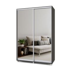 РОЛАНД Шкаф-купе с зеркалами Венге (600*1500) Р653 в Сысерти - sysert.mebel24.online | фото