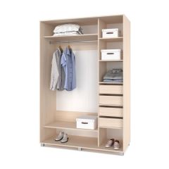 РОЛАНД Шкаф-купе зеркалом Млечный дуб (600*1500) Р652 в Сысерти - sysert.mebel24.online | фото 4