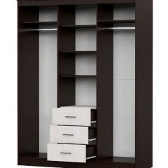 Шкаф-купе ШКП 1 (Венге/Ясень Анкор светлый) в Сысерти - sysert.mebel24.online | фото 2