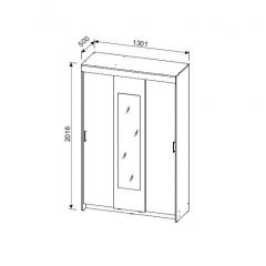 Шкаф-купе ШКП 2 (Венге/Ясень Анкор светлый) в Сысерти - sysert.mebel24.online | фото 4
